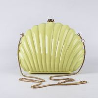 Abs Solid Color Shell Evening Bags sku image 2