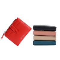 Women's Solid Color Pu Leather Buckle Wallets main image 1
