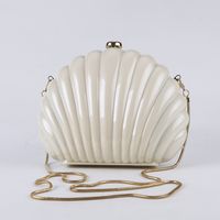Abs Solid Color Shell Evening Bags main image 3