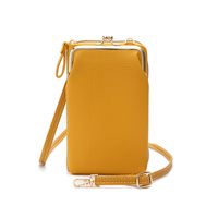 Women's Mini Pu Leather Solid Color Streetwear Square Zipper Crossbody Bag main image 1