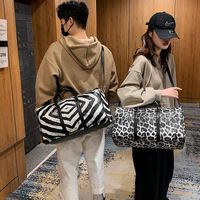 Unisex Fashion Leopard Pu Leather Travel Bags main image 5