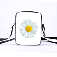 Niños Medio Tela Oxford Flor Moda Cuadrado Cremallera Bolso Bandolera sku image 17