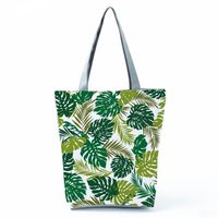 Women's Fashion Plant Polyester Shopping Bags sku image 2