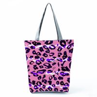 Women's Fashion Snakeskin Leopard Polyester Shopping Bags sku image 4