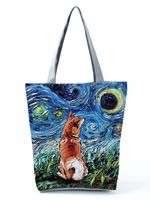 Women's Fashion Animal Polyester Shopping Bags sku image 29