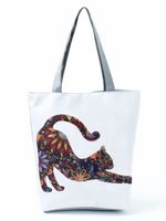 Women's Fashion Animal Polyester Shopping Bags sku image 4