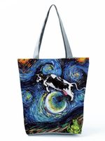 Women's Fashion Animal Polyester Shopping Bags sku image 7