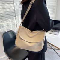 Women's Small Summer Spring Oxford Cloth Solid Color Fashion Dumpling Shape Flip Cover Shoulder Bag main image 5