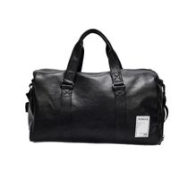 Unisex Vintage Style Geometric Pu Leather Waterproof Travel Bags sku image 2