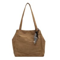 Women's Fashion Solid Color Canvas Shopping Bags sku image 2