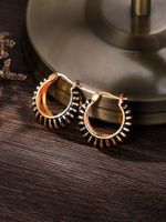 Fashion Circle Copper Plating Hoop Earrings 1 Pair main image 4