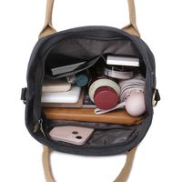 Women's Medium Summer Canvas Geometric Fashion Square Zipper Handbag main image 5