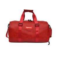 Unisex Vintage Style Stripe Pu Leather Waterproof Travel Bags sku image 1