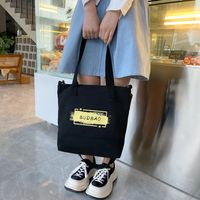 Women's Fashion Letter Canvas Shopping Bags main image 3