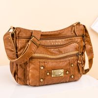 Women's Vintage Style Solid Color Pu Leather Waist Bags main image 1