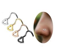 Fashion Heart Shape Metal Hollow Out Nose Studs main image 1