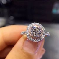 Fashion Geometric Copper Plating Zircon Open Ring 1 Piece sku image 1