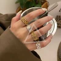 Fashion Geometric Silver Plated Plating Women's Open Ring 1 Piece sku image 51