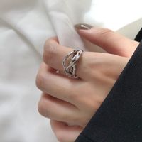 Simple Style Geometric Silver Plated Plating Women's Open Ring 1 Piece sku image 35