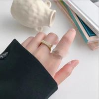 Simple Style Geometric Silver Plated Plating Women's Open Ring 1 Piece sku image 11