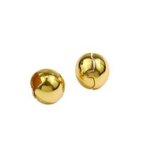 Retro Round Silver Plated Plating Women's Ear Studs 1 Pair main image 2