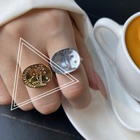 Fashion Geometric Silver Plated Plating Women's Open Ring 1 Piece main image 3