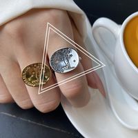 Fashion Geometric Silver Plated Plating Women's Open Ring 1 Piece main image 2