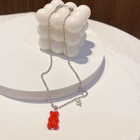 Fashion Bear Metal Plating Women's Pendant Necklace 1 Piece sku image 9