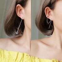 Fashion Star Starry Sky Sterling Silver Inlay Zircon Drop Earrings 1 Pair sku image 8