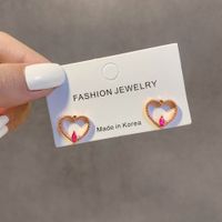 Fashion Star Starry Sky Sterling Silver Inlay Zircon Drop Earrings 1 Pair sku image 5