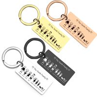 Simple Style Letter Stainless Steel Plating Keychain 1 Piece sku image 1