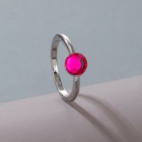 Estilo Simple Gotitas De Agua Flor Aleación Embutido Diamantes De Imitación Unisexo Anillos 1 Pieza sku image 9