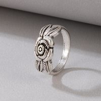 Simple Style Leaf Heart Shape Wings Alloy Hollow Out Unisex Rings main image 8