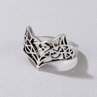 Simple Style Leaf Heart Shape Wings Alloy Hollow Out Unisex Rings main image 2