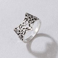 Simple Style Leaf Heart Shape Wings Alloy Hollow Out Unisex Rings sku image 7