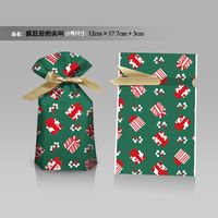 Cartoon Style Santa Claus Snowflake Elk Composite Material Gift Bag sku image 25