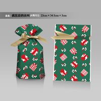 Cartoon Style Santa Claus Snowflake Elk Composite Material Gift Bag sku image 62