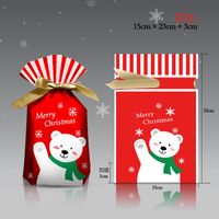 Cartoon Style Santa Claus Snowflake Elk Composite Material Gift Bag sku image 49