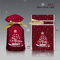 Cartoon Style Santa Claus Snowflake Elk Composite Material Gift Bag sku image 51