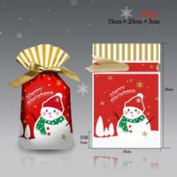 Cartoon Style Santa Claus Snowflake Elk Composite Material Gift Bag sku image 55
