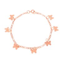 New Jewelry Dream Color Butterfly Bracelet Summer Creative Pearl Thick Chain Bracelet Wholesale Nihaojewelry sku image 7