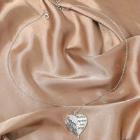 Elegant Letter Heart Shape Wings Alloy Plating Women's Pendant Necklace 1 Piece main image 1