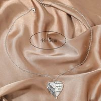 Elegant Letter Heart Shape Wings Alloy Plating Women's Pendant Necklace 1 Piece main image 2