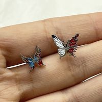 Simple Style Butterfly Titanium Steel Plating Tongue Nail 1 Piece main image 1