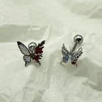 Simple Style Butterfly Titanium Steel Plating Tongue Nail 1 Piece main image 2