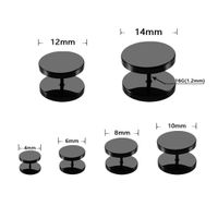 1 Piece Simple Style Solid Color Plating Stainless Steel Ear Studs main image 4