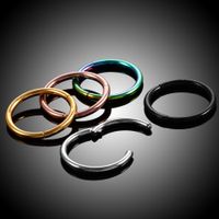 1 Piece Fashion Solid Color Plating Metal Nose Ring main image 4