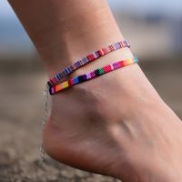 Retro Color Block Cloth Knitting Unisex Anklet 1 Piece main image 5