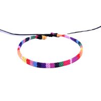 Retro Color Block Cloth Knitting Unisex Anklet 1 Piece main image 2