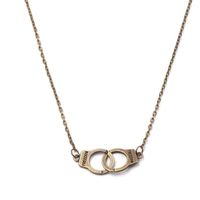Fashion Handcuffs Alloy Plating Couple Necklace 1 Piece main image 3
